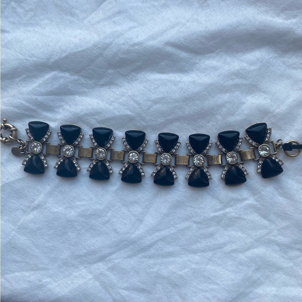 J.Crew Bow tie Crystal Bracelet
